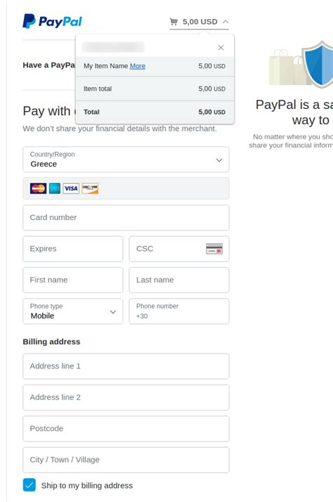 paypal forms of payment.